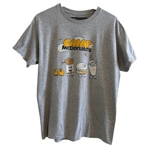 Gildan Retro Vintage Camp McDonalds Happy Meal Graphic Tee Short Sleeve Large
